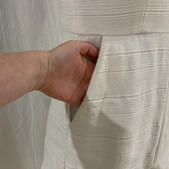 KOOKAI White Textured Cotton Playsuit Size 38 - Picture 4 of 9